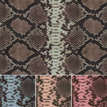 Digital Printing Faux Snake Skin PU Synthetic Leather