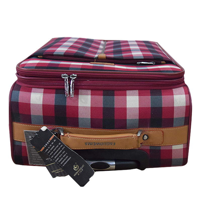 Softside luggage wiih two wheels for travel