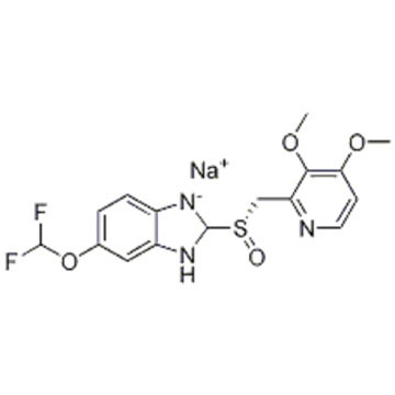 6-(Difluoromethoxy)-2-[(S)-[(3,4-dimethoxy-2-pyridinyl)methyl]sulfinyl]-1H-benzimidazole sodium salt CAS 160488-53-9