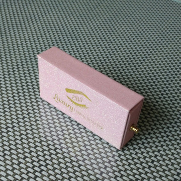 Customized eyelash packaging box glitter