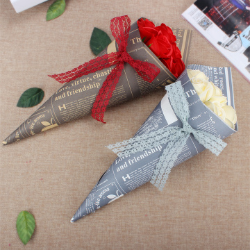 Newspaper design flower wrapping paper manufacturers