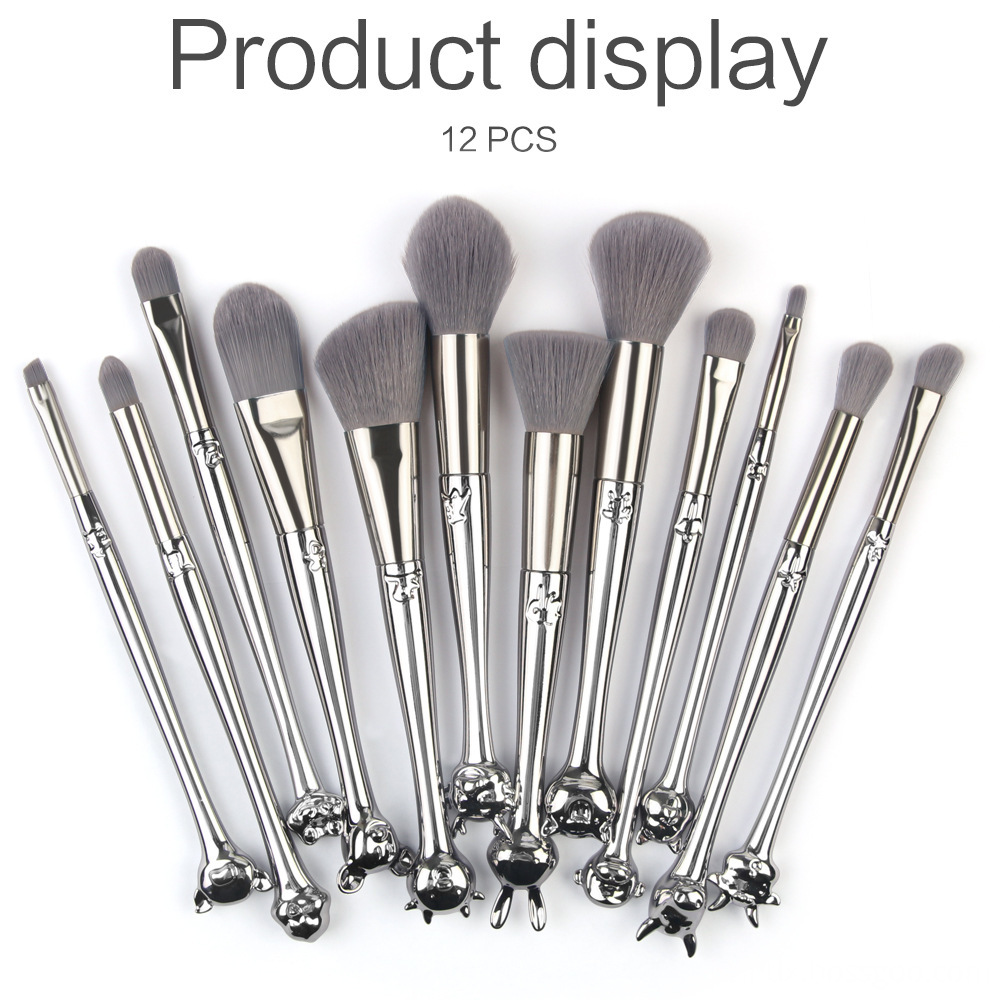 12 Zodiac Makeup Bursh set Metal Handle 7