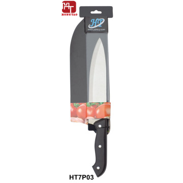 stainless steel chef knife with rivet