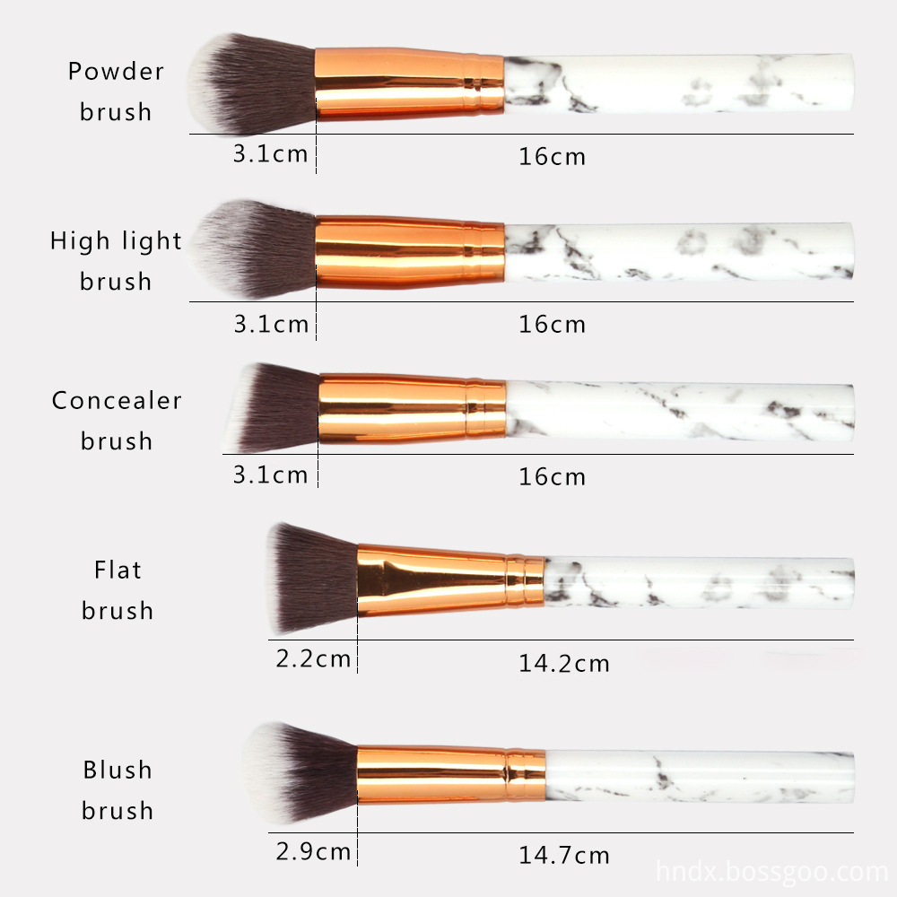 Marble Makeup Brushes 