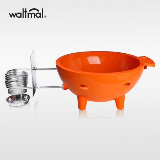 Waltmal Outdoor Hot Tub in Orange Red