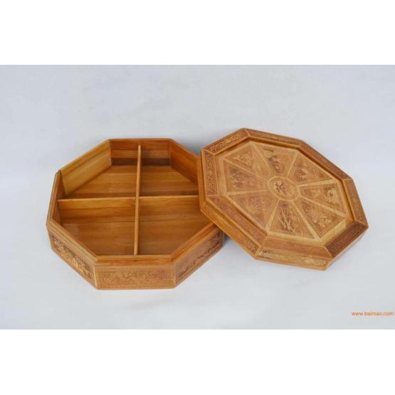 Natural Candy Storage Bamboo Box