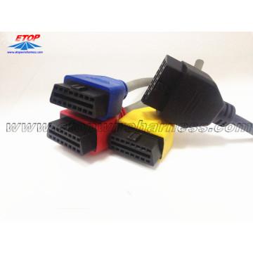 Custom molded Automotive OBD Male Connector