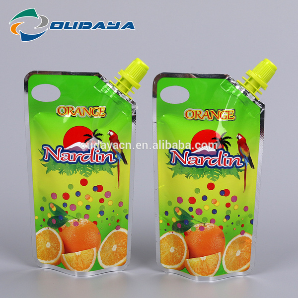 Pouch Juice Packaging Beverage Pouch with Corner Spout