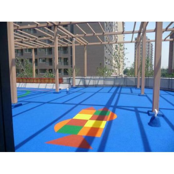 Campus system POP particles Courts Sports Surface Flooring Athletic Synthetic Running Field Track Track