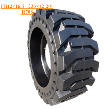 Solid Skid Steer Tire FB12×16.5 (33×12-20) R708