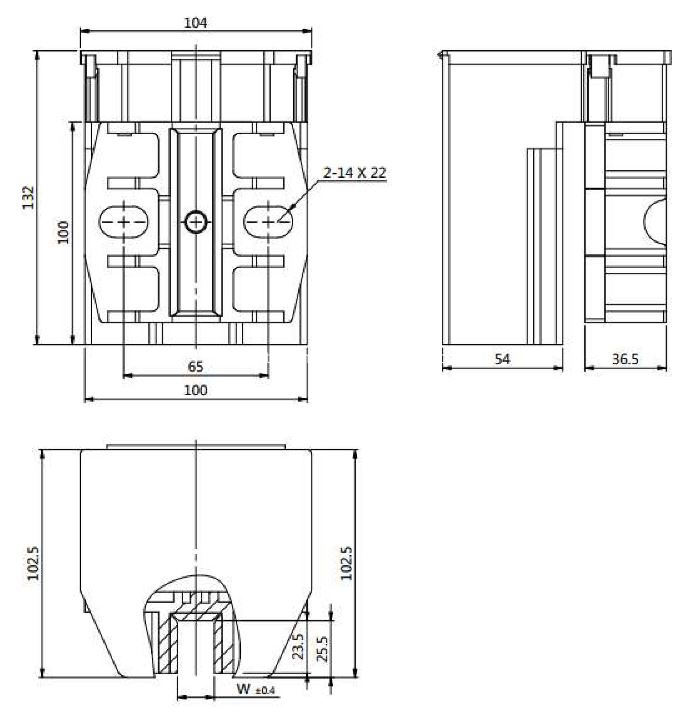 Counterweight Guide Shoe for TKE Home Lifts