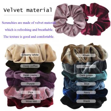 Velvet  Elastic Scrunchies or Women Hair Accessories