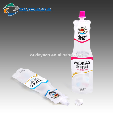 Plastic Packaging stand up shaped Pouch with spout