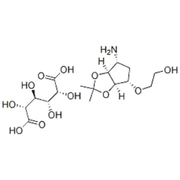 2-((3aR,4S,6R,6aS)-6-amino-2,2-dimethyltetrahydro-3aH-cyclopenta[d][1,3]dioxol-4-yloxy)ethanol L-tataric acid CAS 376608-65-0 