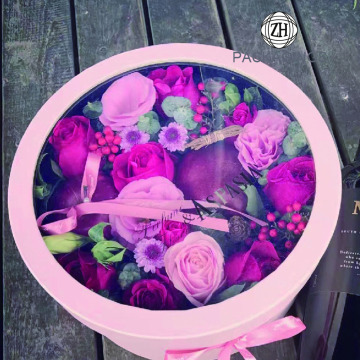 Luxury round transparent window flower box