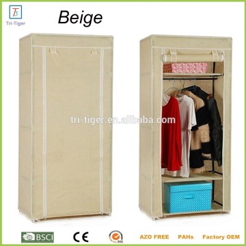 Fabric single folding sliding door cloth wardrobe