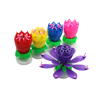 Amazing Musical Flower Birthday Candles for Cake decoration
