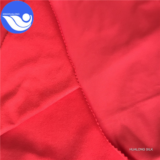 100% polyester HIGH F tricot brushed fabric
