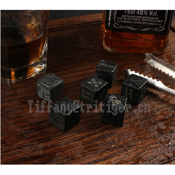 Marble basalt 8 pcs rocks /high quality whiskey stone /whiskey cube stone