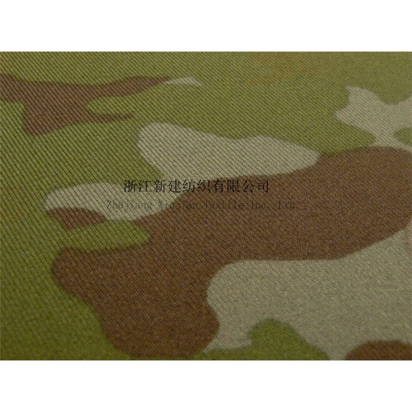 Elastic Polyester Army Woodland Camouflage Fabric