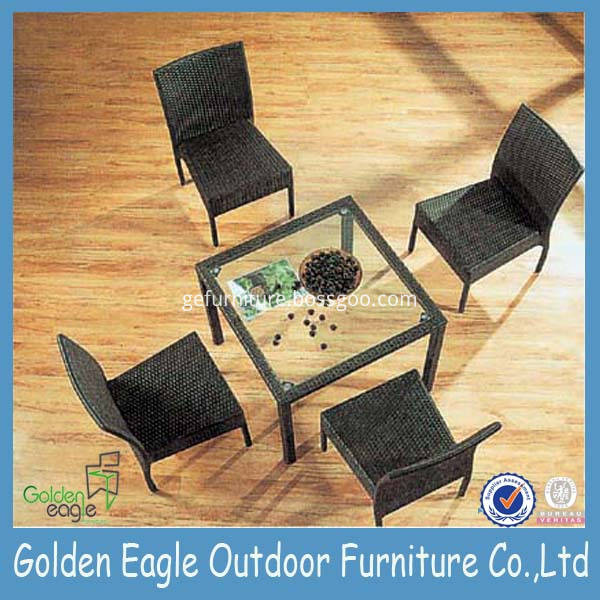 PE wicker patio furniture set