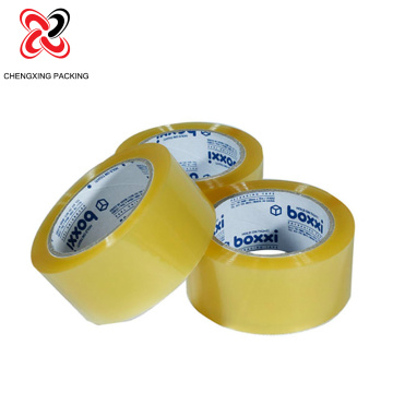 Translucent yellow sticky and noisy sealing tape