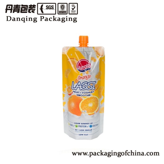 Flexible packaging doypack spout pouch for juice