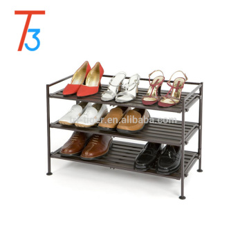 Classics 4 tier Resin-Wood Utility iron folding shoe rack