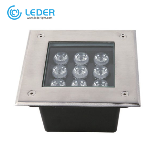 LEDER Remote control Recessed 9W LED Inground Light