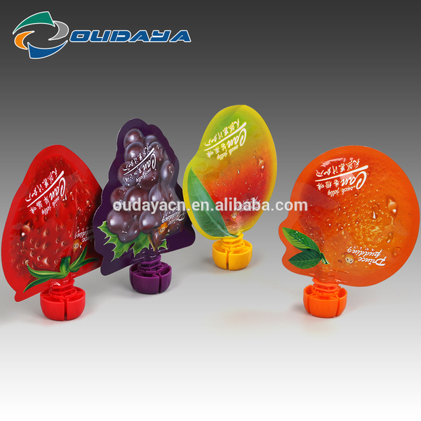 Plastic Customized Fruit Shaped Juice pouch