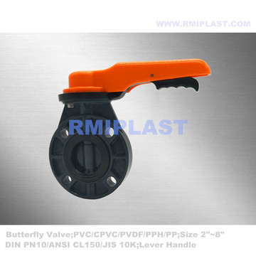PVC Butterfly Valve Lever Type DIN PN10
