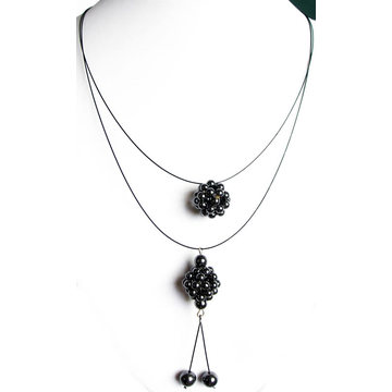 Hematite sphere necklace