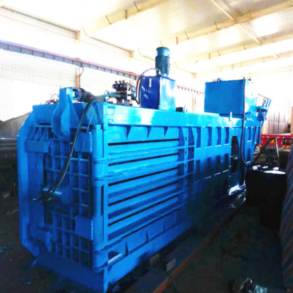 Automatic horizontal hydraulic carton baling press machine