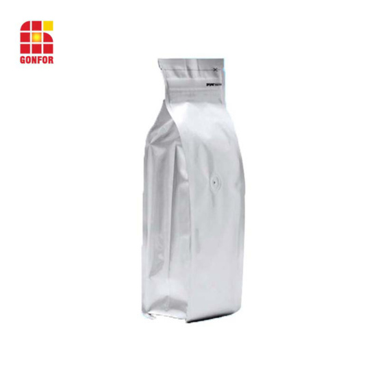 Aluminum foil coffee bag with air valve