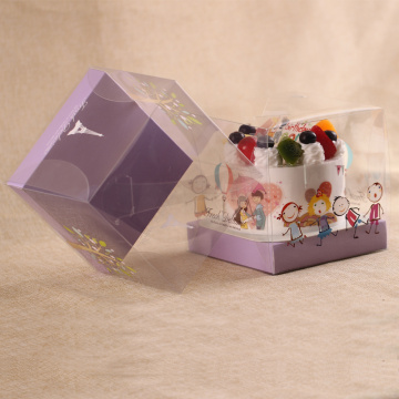 Clear plastic mini cake box