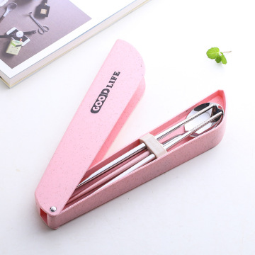 Camping Cutlery Stainless Steel Travel Chopsticks Spoon Set