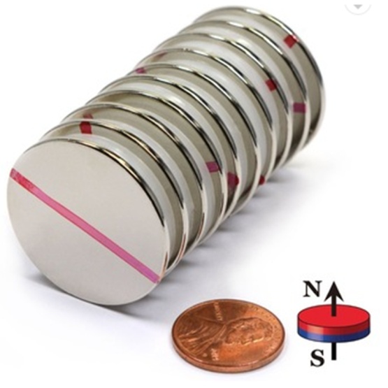 N52  Nickel-coating Neodymium Disc Magnet