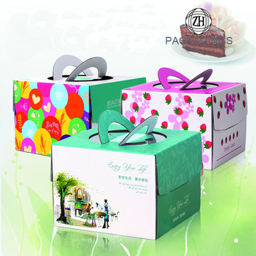 Plastic Window Bake Cake Gift Box Packaging