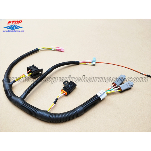 automotive relay to IP67 fuse box cable assembly
