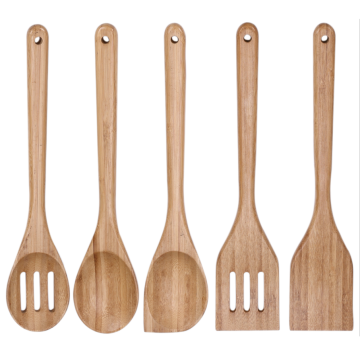 Bamboo mixing spoons