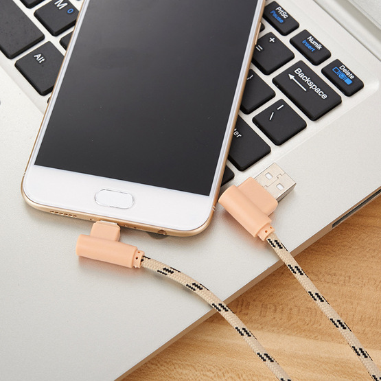 2.4A  90 degree elbow usb cable