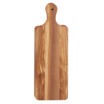 Rectangular cutting board with round handle