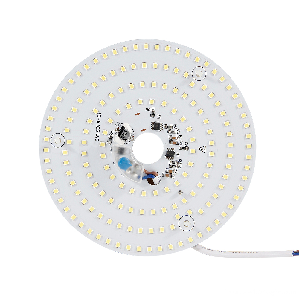 Front view of 15W positive white LED ceiling lamp module with adjustable light and color