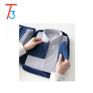 Double Zipper Mesh Suit Shirt Tie Travel Storage Organizer Case Handle and Bonus Drawstring Bag