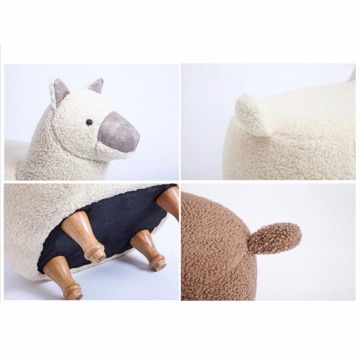 Top Quality Children Furniture Cute Wooden Animal Sheep Shape Stool
