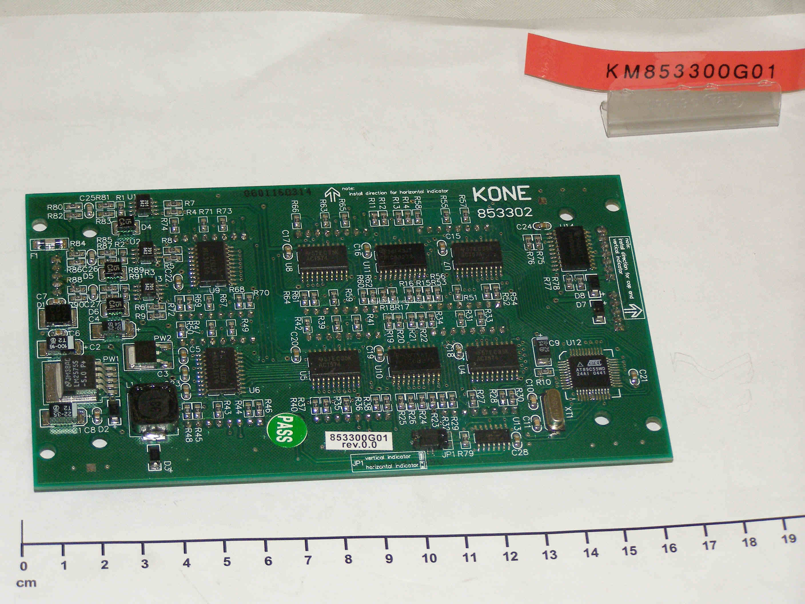 KONE Lift Red Color Dot Matrix Display Board KM853320G01