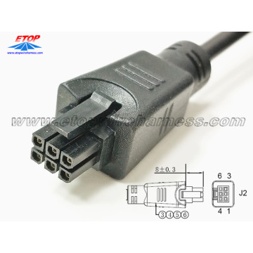 overmolded micro-fit 3.0 6pin connector