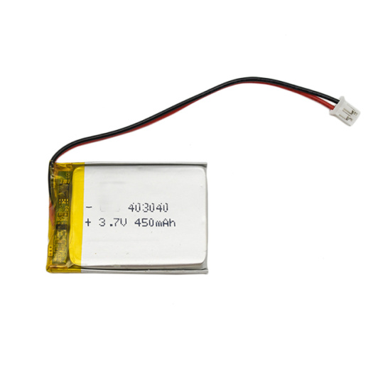 small lithium polymer battery 3.7v 450mAh 403040