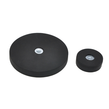 Rubber Magnet Round Base Thread Hole Type