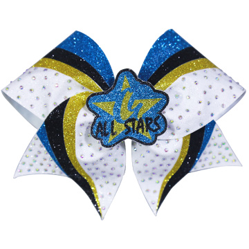 All stars stripes eye catching cheer bows
